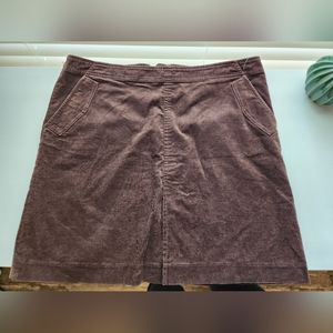 Lilly Pulitzer brown corduroy size 10 skirt